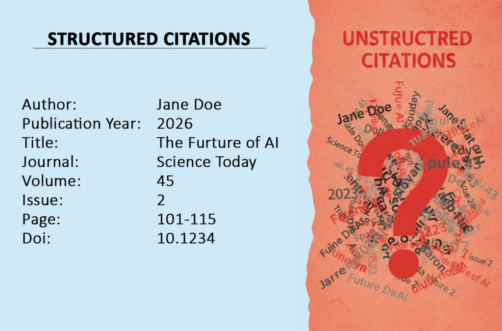 Structured vs. Unstructured Citations